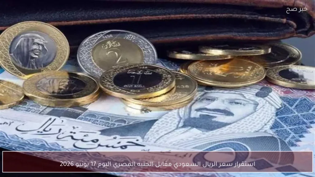استقرار سعر الريال السعودي مقابل الجنيه المصري اليوم 17 يونيو 2026
