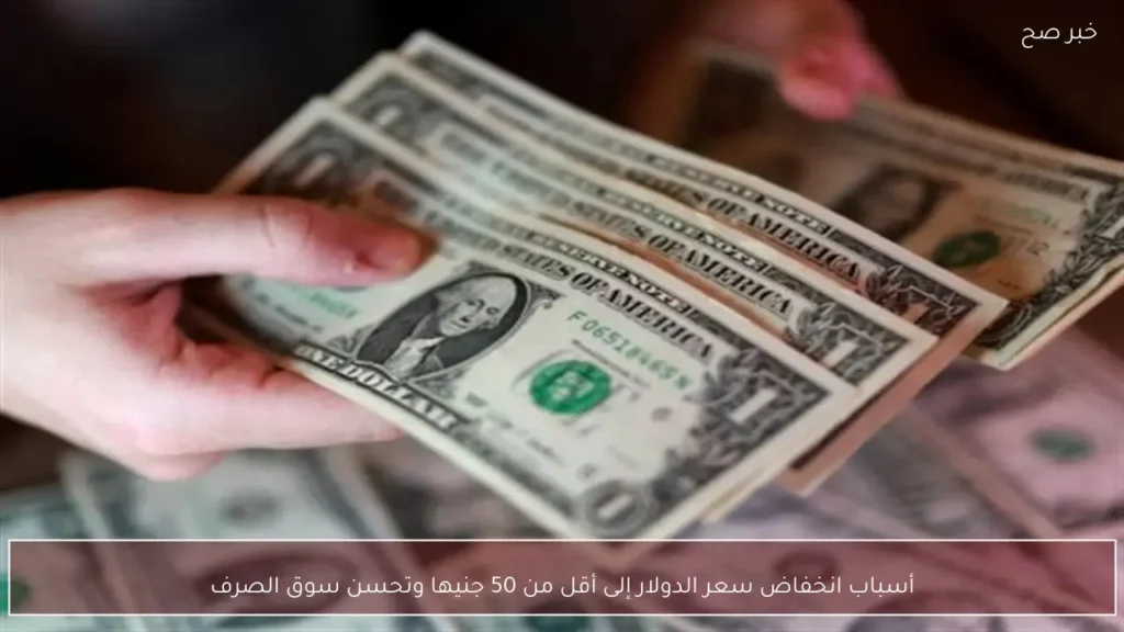 أسباب انخفاض سعر الدولار إلى أقل من 50 جنيها وتحسن سوق الصرف