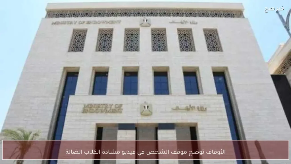 الأوقاف توضح موقف الشخص في فيديو مشادة الكلاب الضالة