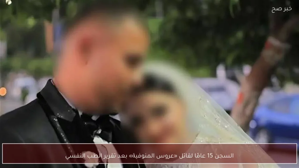 السجن 15 عامًا لقاتل «عروس المنوفية» بعد تقرير الطب النفسي
