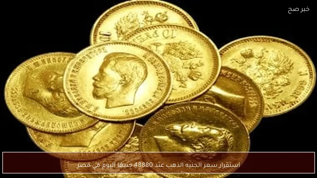 استقرار سعر الجنيه الذهب عند 48880 جنيهًا اليوم في مصر