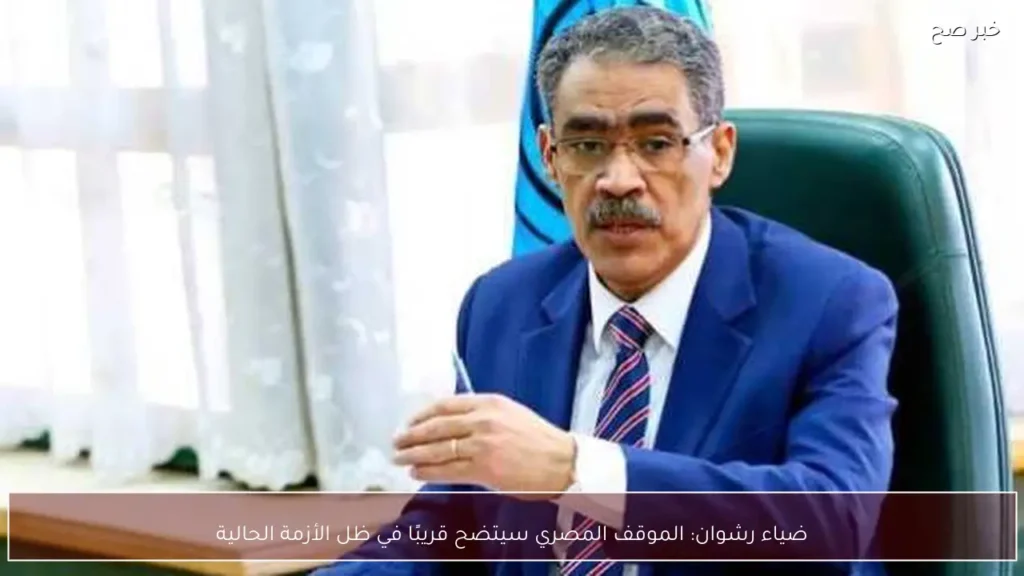ضياء رشوان: الموقف المصري سيتضح قريبًا في ظل الأزمة الحالية
