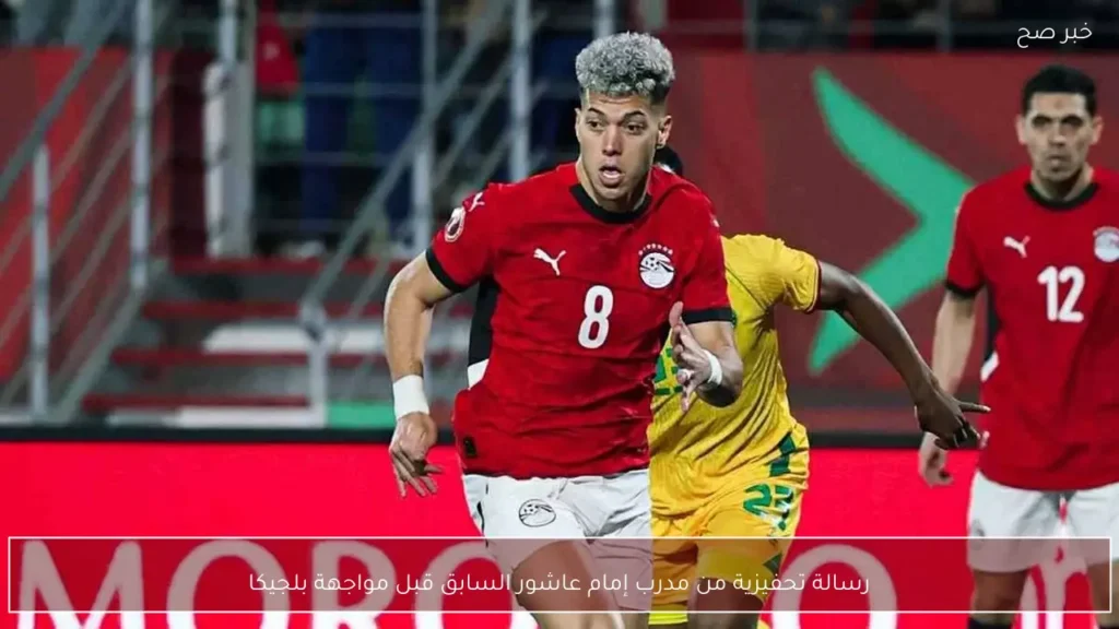 رسالة تحفيزية من مدرب إمام عاشور السابق قبل مواجهة بلجيكا
