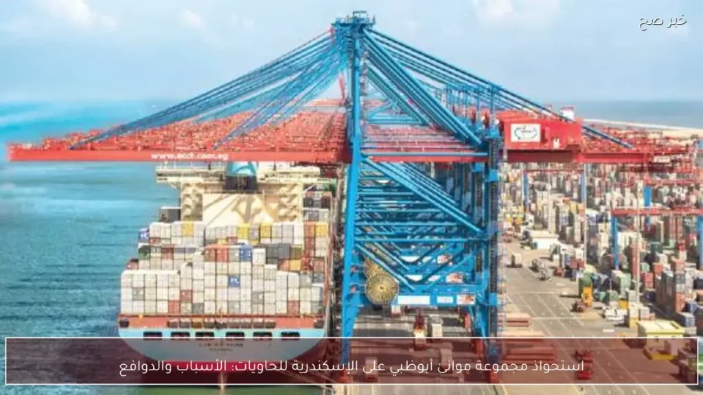 استحواذ مجموعة موانئ أبوظبي على الإسكندرية للحاويات: الأسباب والدوافع