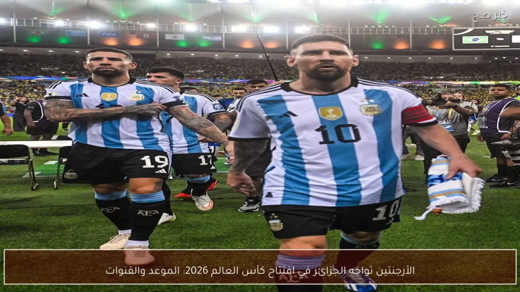 الأرجنتين تواجه الجزائر في افتتاح كأس العالم 2026: الموعد والقنوات