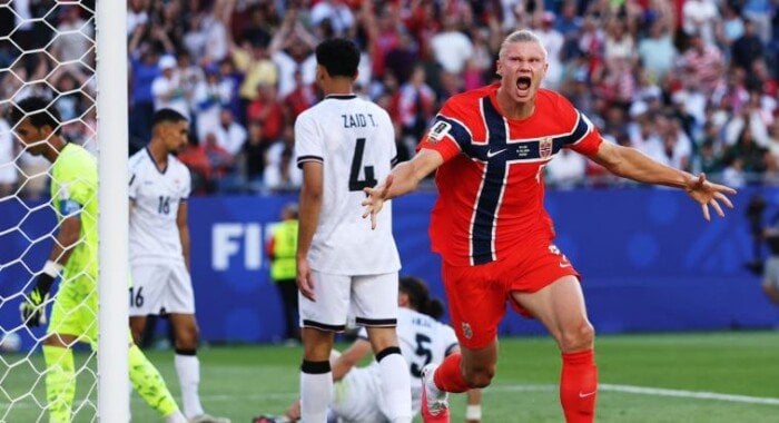 هالاند يحصد جائزة رجل مباراة العراق والنرويج في كأس العالم 2026 هالاند يحصد جائزة رجل مباراة العراق والنرويج في كأس العالم 2026