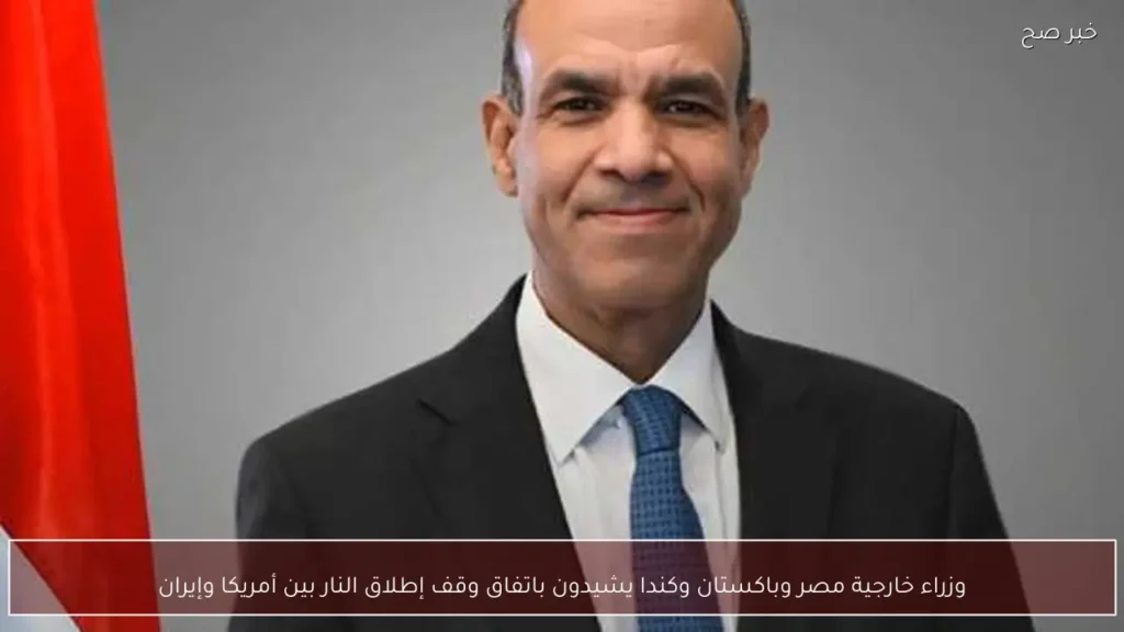 وزراء خارجية مصر وباكستان وكندا يشيدون باتفاق وقف إطلاق النار بين أمريكا وإيران