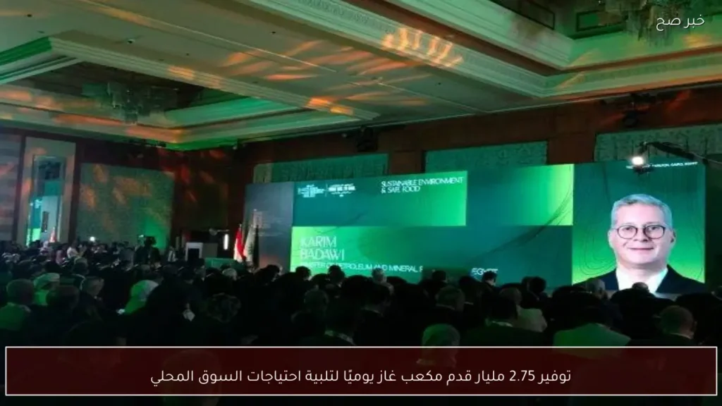 توفير 2.75 مليار قدم مكعب غاز يوميًا لتلبية احتياجات السوق المحلي