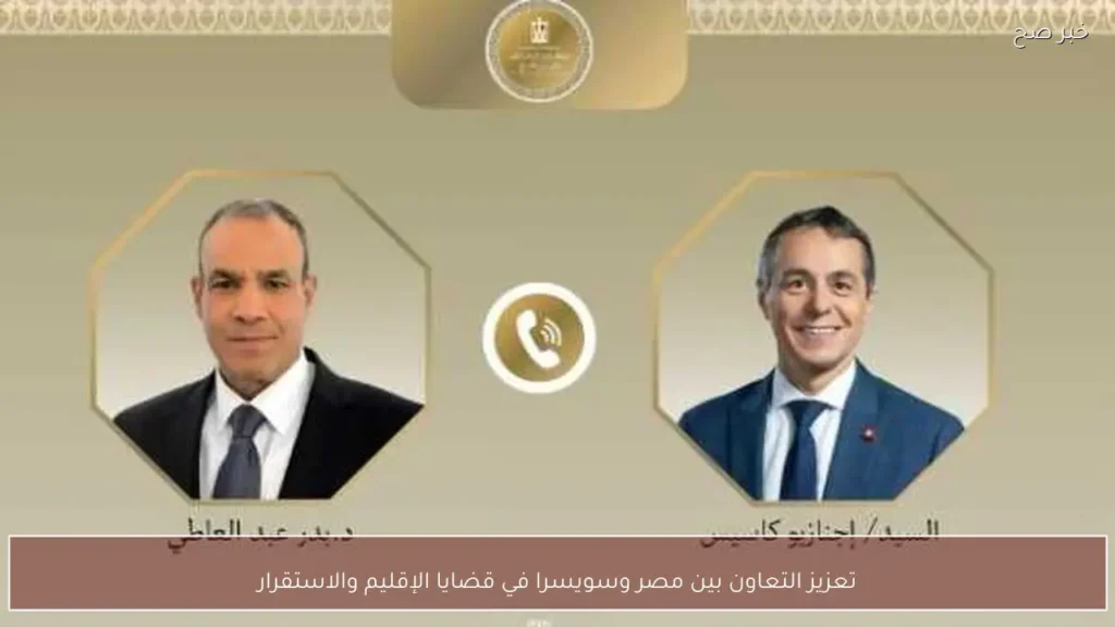 تعزيز التعاون بين مصر وسويسرا في قضايا الإقليم والاستقرار