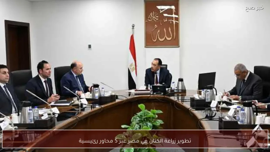 تطوير زراعة الكتان في مصر عبر 5 محاور رئيسية