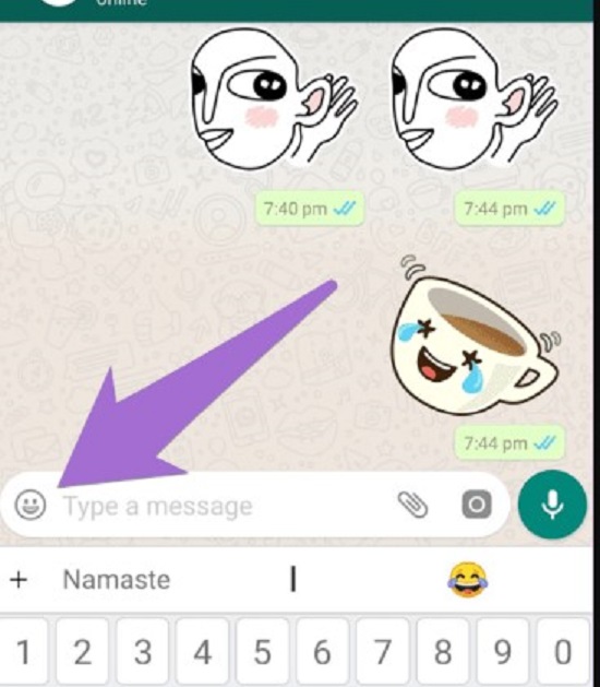 استخدام استيكرات الواتساب استخدام استيكرات الواتساب
