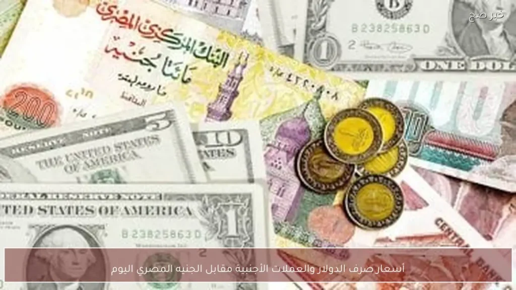 أسعار صرف الدولار والعملات الأجنبية مقابل الجنيه المصري اليوم