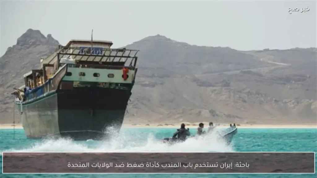 باحثة: إيران تستخدم باب المندب كأداة ضغط ضد الولايات المتحدة