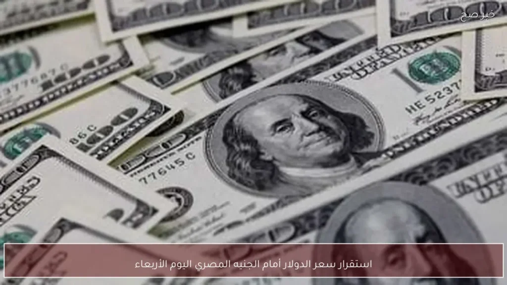 استقرار سعر الدولار أمام الجنيه المصري اليوم الأربعاء