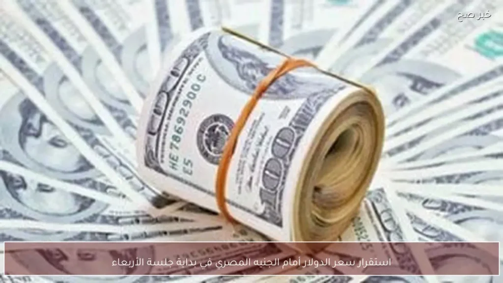 استقرار سعر الدولار أمام الجنيه المصري في بداية جلسة الأربعاء