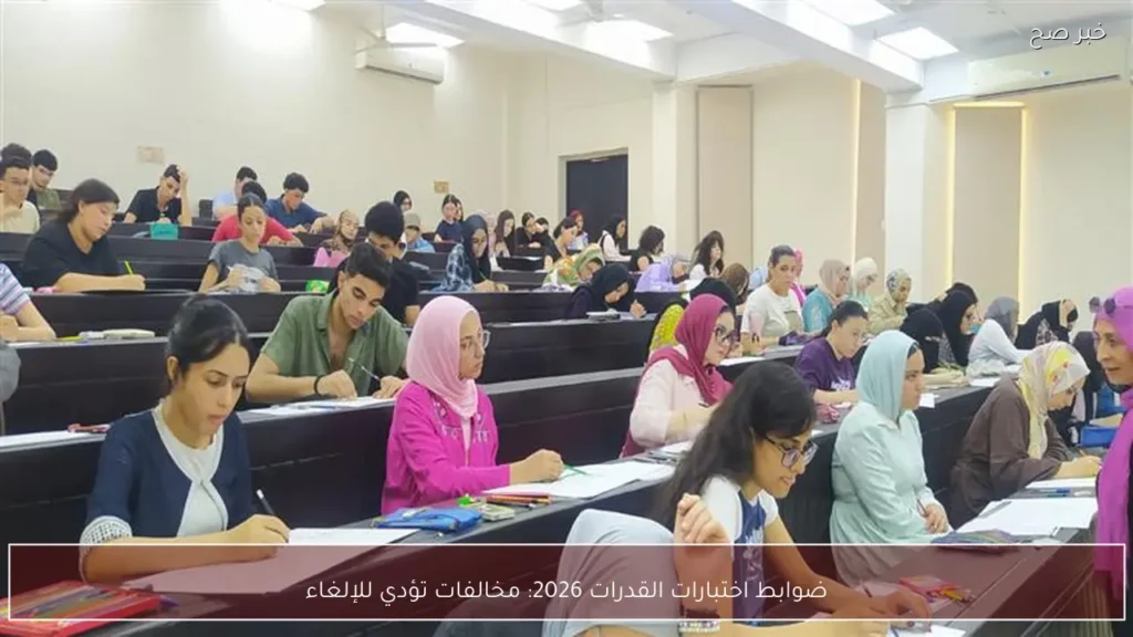 ضوابط اختبارات القدرات 2026: مخالفات تؤدي للإلغاء