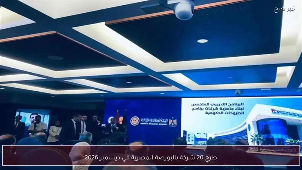 طرح 20 شركة بالبورصة المصرية في ديسمبر 2026