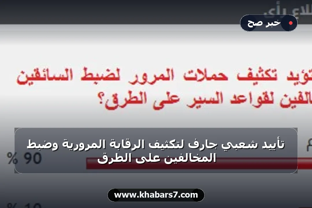 تأييد شعبي جارف لتكثيف الرقابة المرورية وضبط المخالفين على الطرق