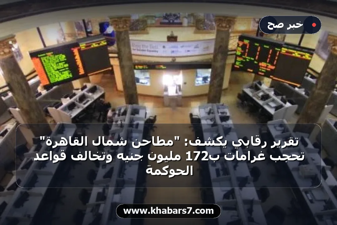 تقرير رقابي يكشف: "مطاحن شمال القاهرة" تحجب غرامات بـ172 مليون جنيه وتخالف قواعد الحوكمة