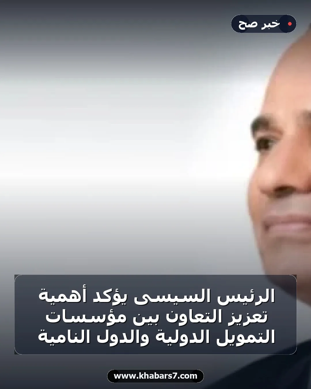 الرئيس السيسى يؤكد أهمية تعزيز التعاون بين مؤسسات التمويل الدولية والدول النامية
