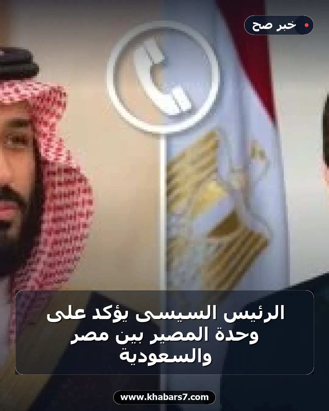 الرئيس السيسى يؤكد على وحدة المصير بين مصر والسعودية
