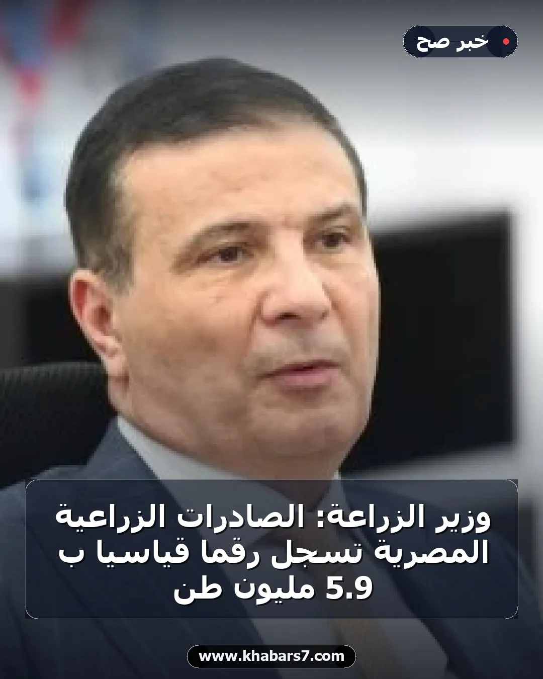 وزير الزراعة: الصادرات الزراعية المصرية تسجل رقماً قياسياً بـ 9.5 مليون طن