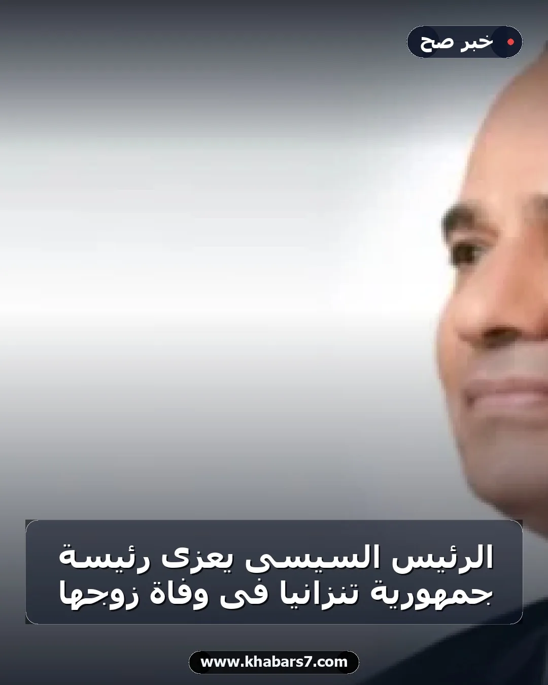 الرئيس السيسى يعزى رئيسة جمهورية تنزانيا فى وفاة زوجها
