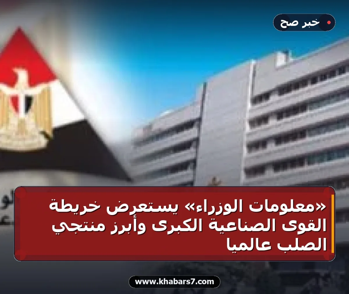 «معلومات الوزراء» يستعرض خريطة القوى الصناعية الكبرى وأبرز منتجي الصلب عالمياً