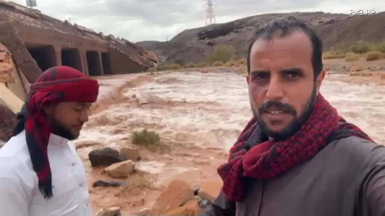 أمطار غزيرة تتسبب في سيول بوادي سعال في سانت كاترين