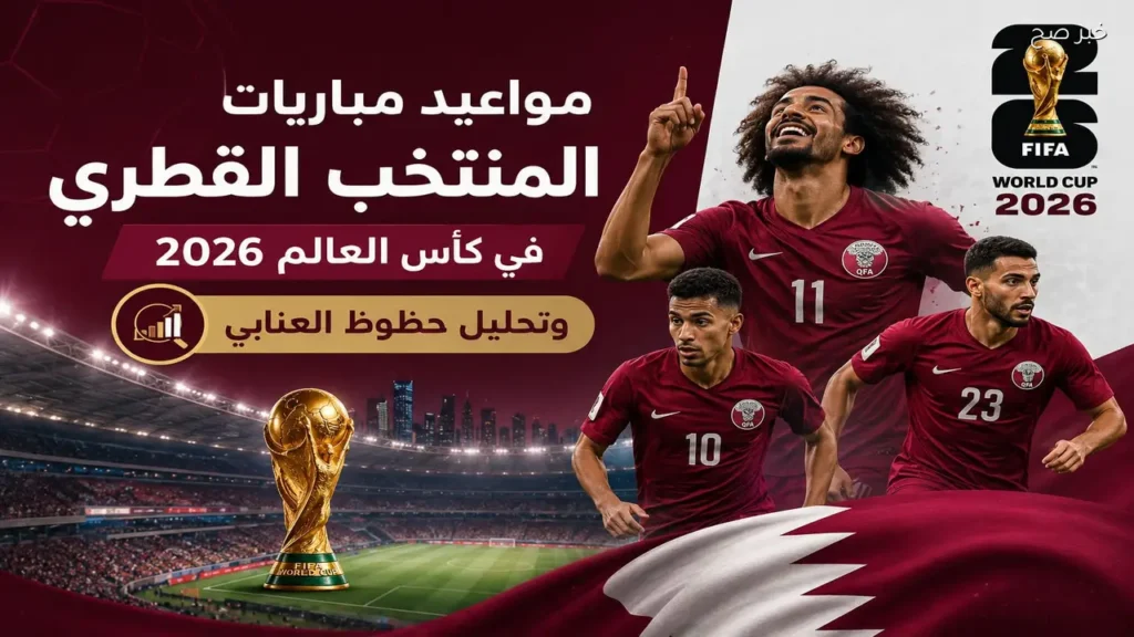 مواعيد مباريات منتخب قطر في كأس العالم 2026 وفرص التأهل