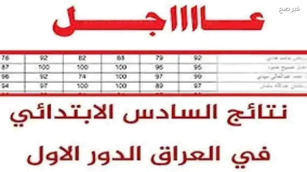 نتائج السادس الابتدائي 2026 في العراق متاحة الآن عبر منصة نجاح