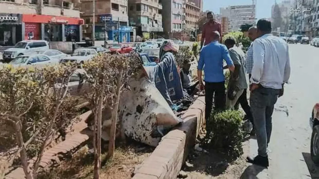 زرع 20 عمود إنارة في بهبيت وتطوير كوبرى المنيب بالجيزة