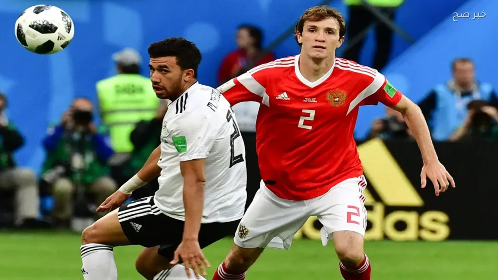 القنوات الناقلة لمباراة منتخب مصر ضد روسيا اليوم ومعلق المباراة