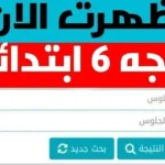 موقع نتيجة الصف السادس الابتدائي 2026 برقم الجلوس والاسم بوابة التعليم الأساسي