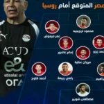بمشاركة حمزة.. تشكيل منتخب مصر امام روسيا المتــوقع والقنوات الناقلة