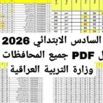 لينك نتائج السادس الابتدائي العراق 2026 بالاسم نتائجنا ووزارة التربية العراقية