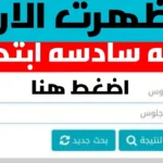 رابط نتيجة الصف السادس الابتدائي بالرقم القومي 2026 الشهادة الابتدائية الدور الاول