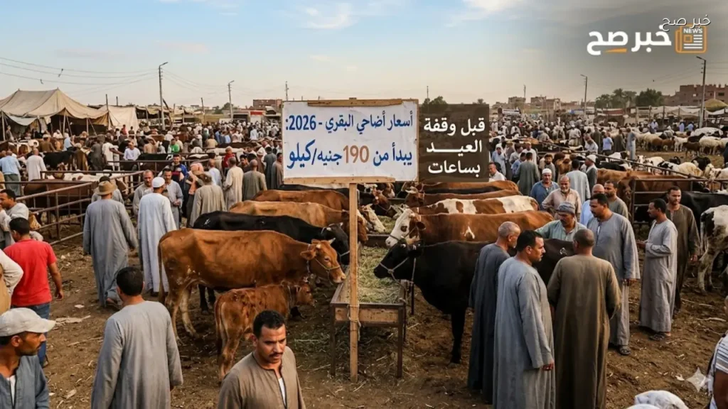 قبل وقفة عيد الأضحى بساعات.. أسعار الأضاحي في أسواق المواشي والبقري يبدأ من 190 جنيهًا للكيلو