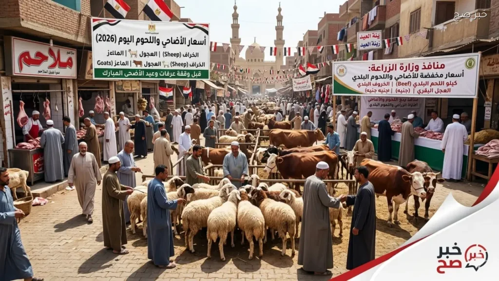 أسعار اللحوم والأضاحي بالمنافذ والأسواق لجميع الأنواع اليوم الاثنين