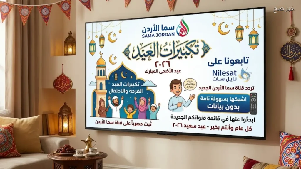 احدث تردد قناة تكبيرات العيد سما الأردن على نايل سات بسهولة تامة