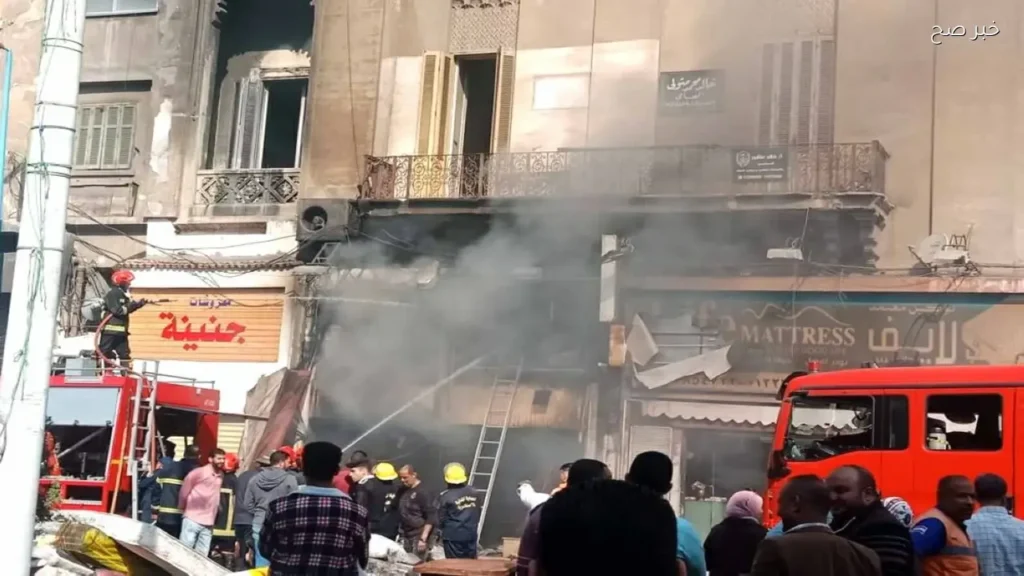 إخماد حريق في سوبر ماركت بمدينة الخصوص دون إصابات