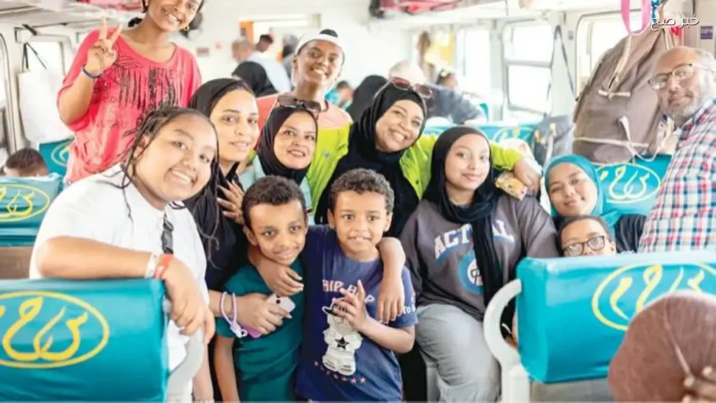 قطار النوبة السنوي يجمع الأسر في عيد الأضحى بأسوان