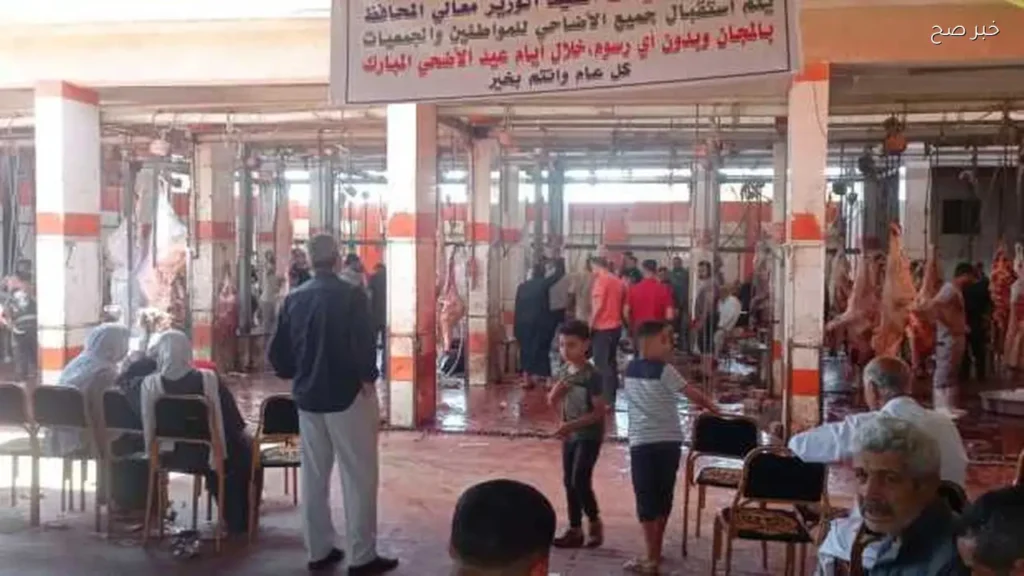 615 أضحية تُذبح في المجازر الحكومية بالغربية خلال عيد الأضحى