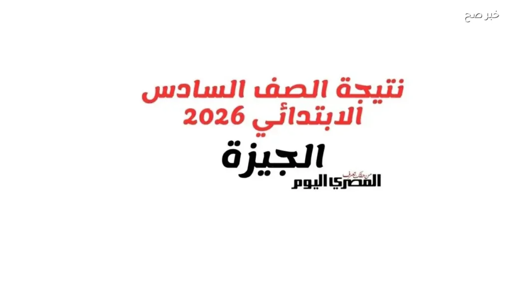 نتيجة الصف السادس الابتدائي في الجيزة متاحة اليوم بالرقم القومي