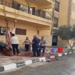 محافظ بورسعيد يهدي عجل أضحية لعمال اليومية بالجامعة
