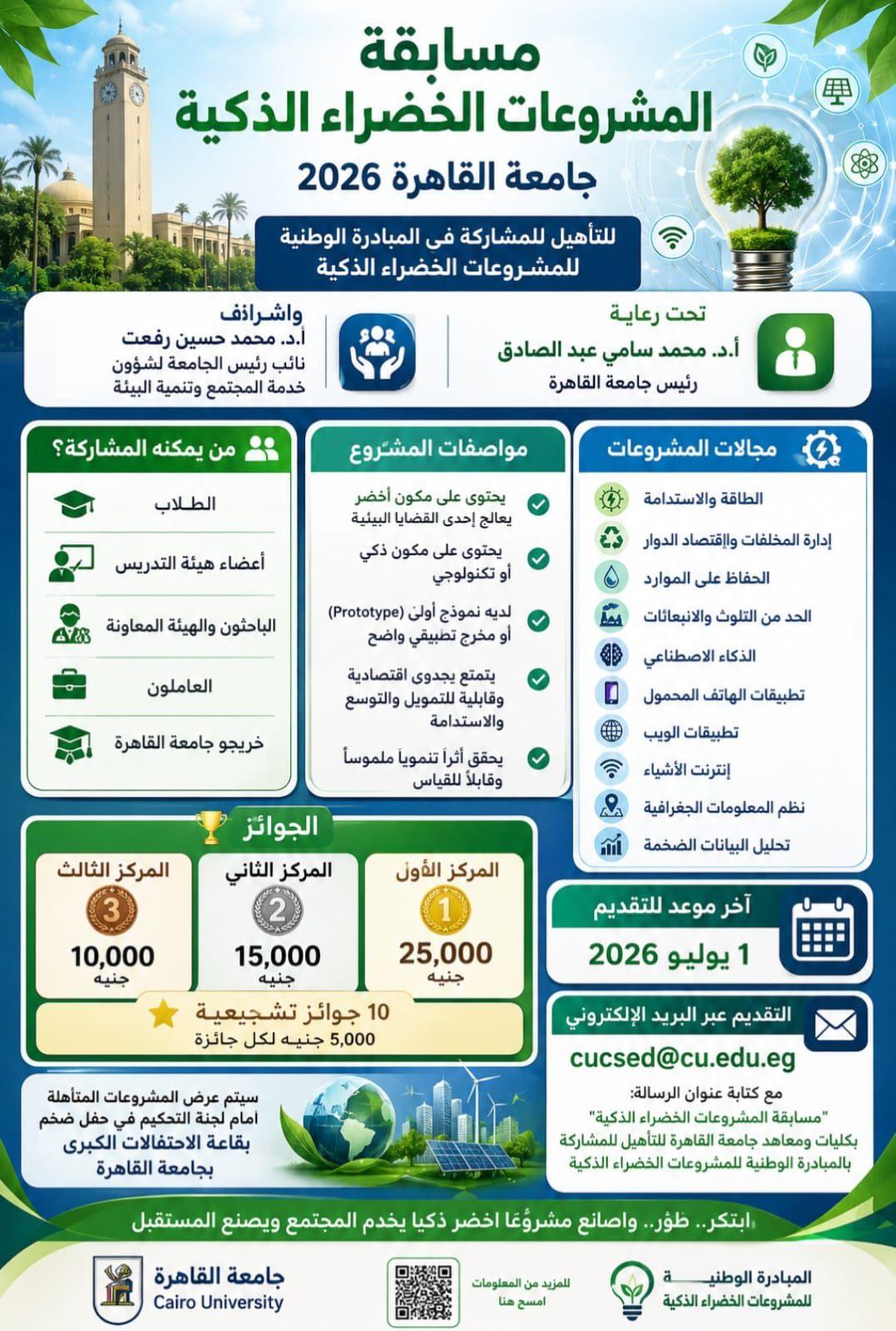 إطلاق مسابقة المشروعات الخضراء الذكية