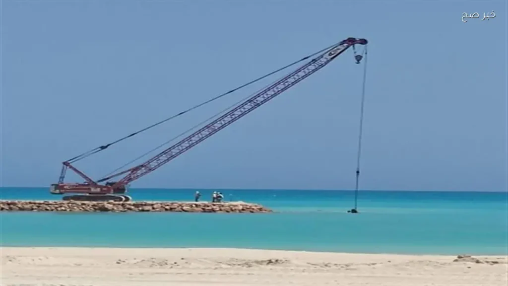 تفقد رئيس جهاز القرى السياحية لأعمال الممشى السياحي بمارينا 7
