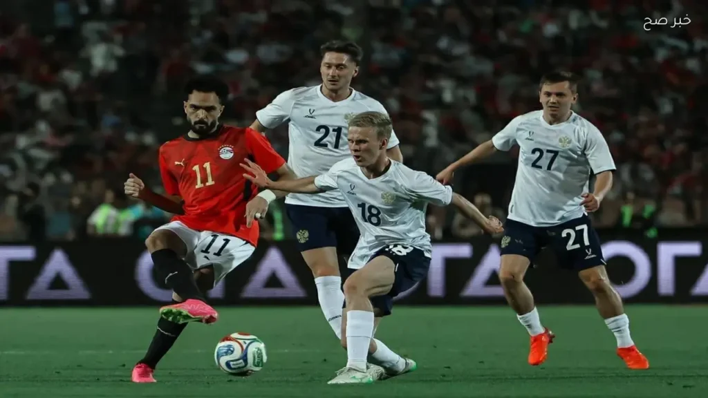 مصطفى زيكو يسجل هدفه الأول مع منتخب مصر في ودية روسيا