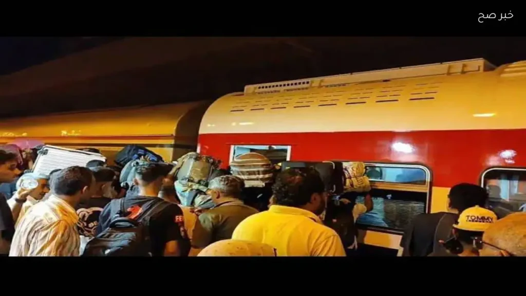 زحام شديد وتأخير في قطارات الصعيد قبل عيد الأضحى