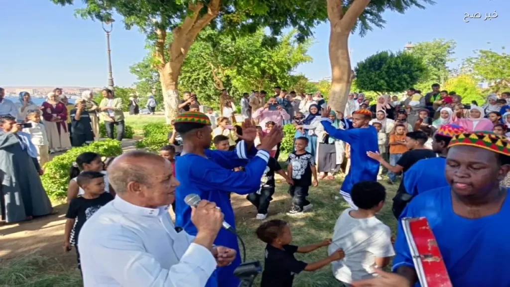 عروض فنية مبهجة في حديقة فريال بأسوان خلال عيد الأضحى